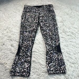 🔥$SALE$🔥 Lululemon Pace Rival Crop *22" Floral Spritz Multi / Black